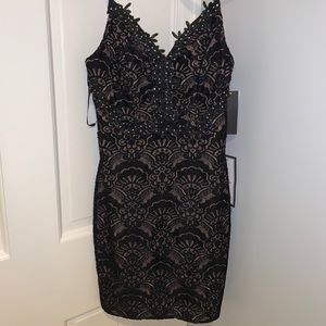Black Lace Body-con Dress from Macy’s